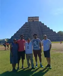 Visitors with our guide
